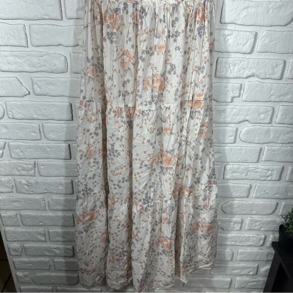 Maje Floral Ruffle Maxi Dress Size 3 (US Large) - Picture 7 of 14